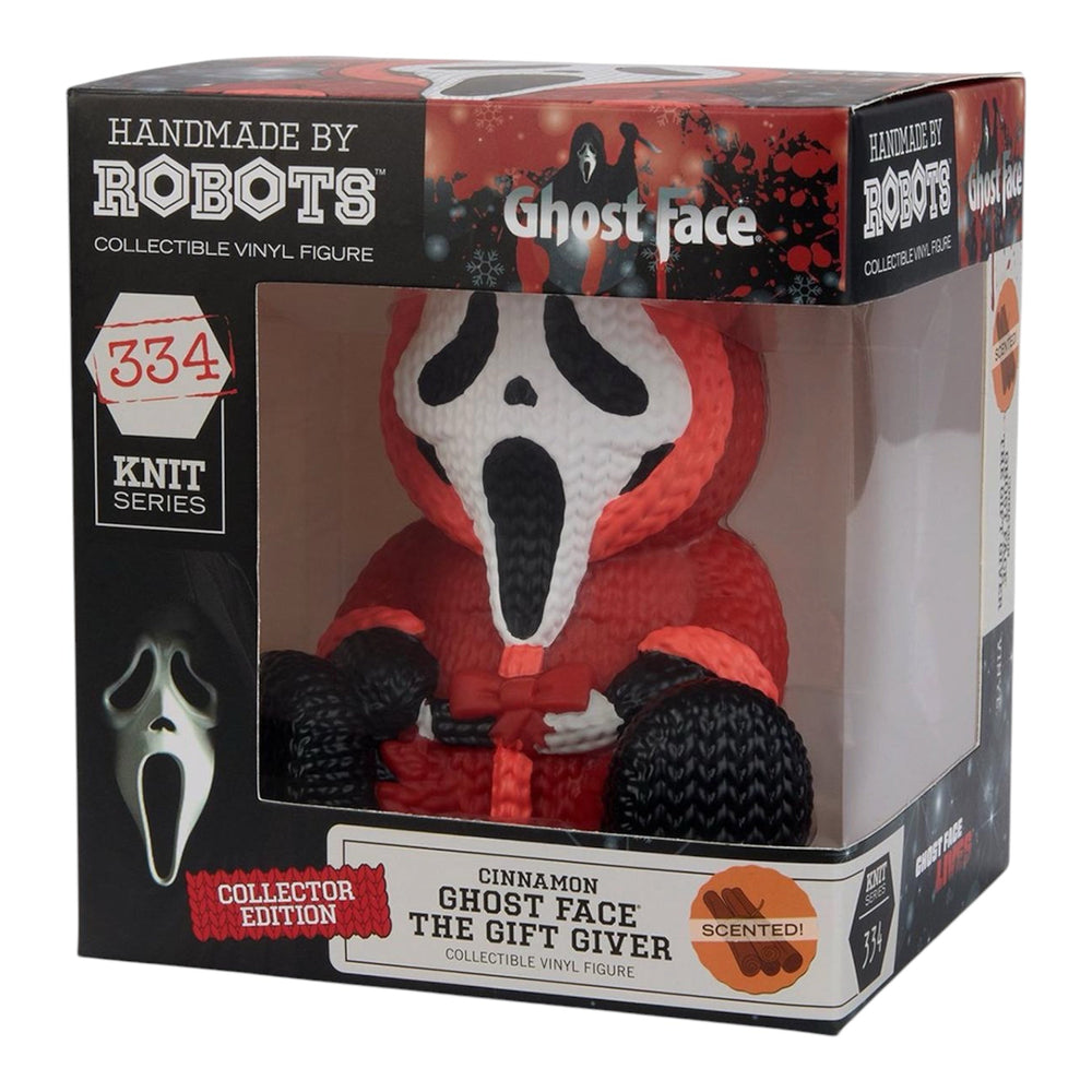 Handmade by Robots Knit Series: Ghost Face The Gift Giver Cinnamon Scented 334