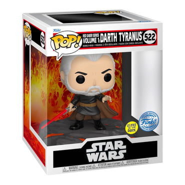Funko POP! Star Wars: Red Saber Volume 1 - Darth Tyranus 252 (Minor Sticker Residue in the Bottom of Box)