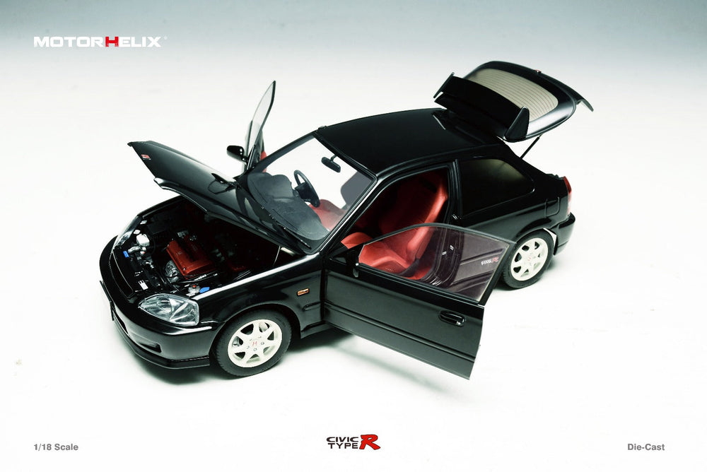 MOTORHELIX Honda Civic Type-R EK9-120 BLACK Fully Openable 1:18 (ONLINE ORDER ONLY)