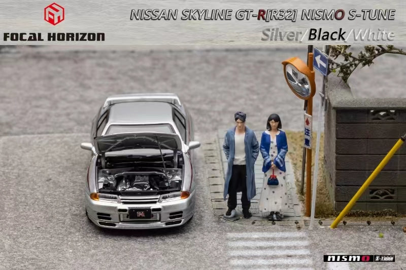 Focal Horizon Skyline R32 GT-R 3rd Gen Nismo S-Tune Silver Nismo Livery 1:64 (ONLINE ORDER ONLY)