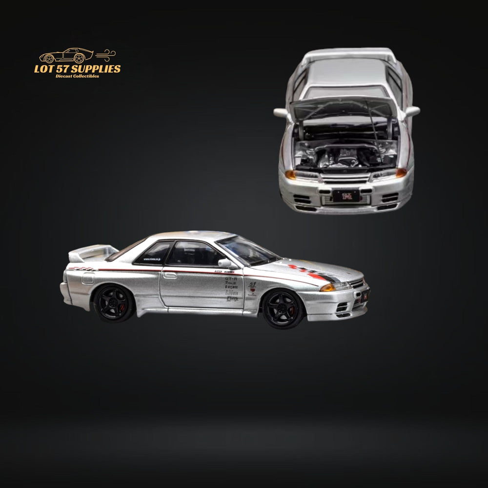 Focal Horizon Skyline R32 GT-R 3rd Gen Nismo S-Tune Silver Nismo Livery 1:64 (ONLINE ORDER ONLY)