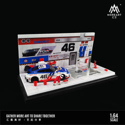MoreArt AutoMobile Repair Workshop BRE DATSUN Livery 1:64 MO641083 (ONLINE ORDER ONLY)