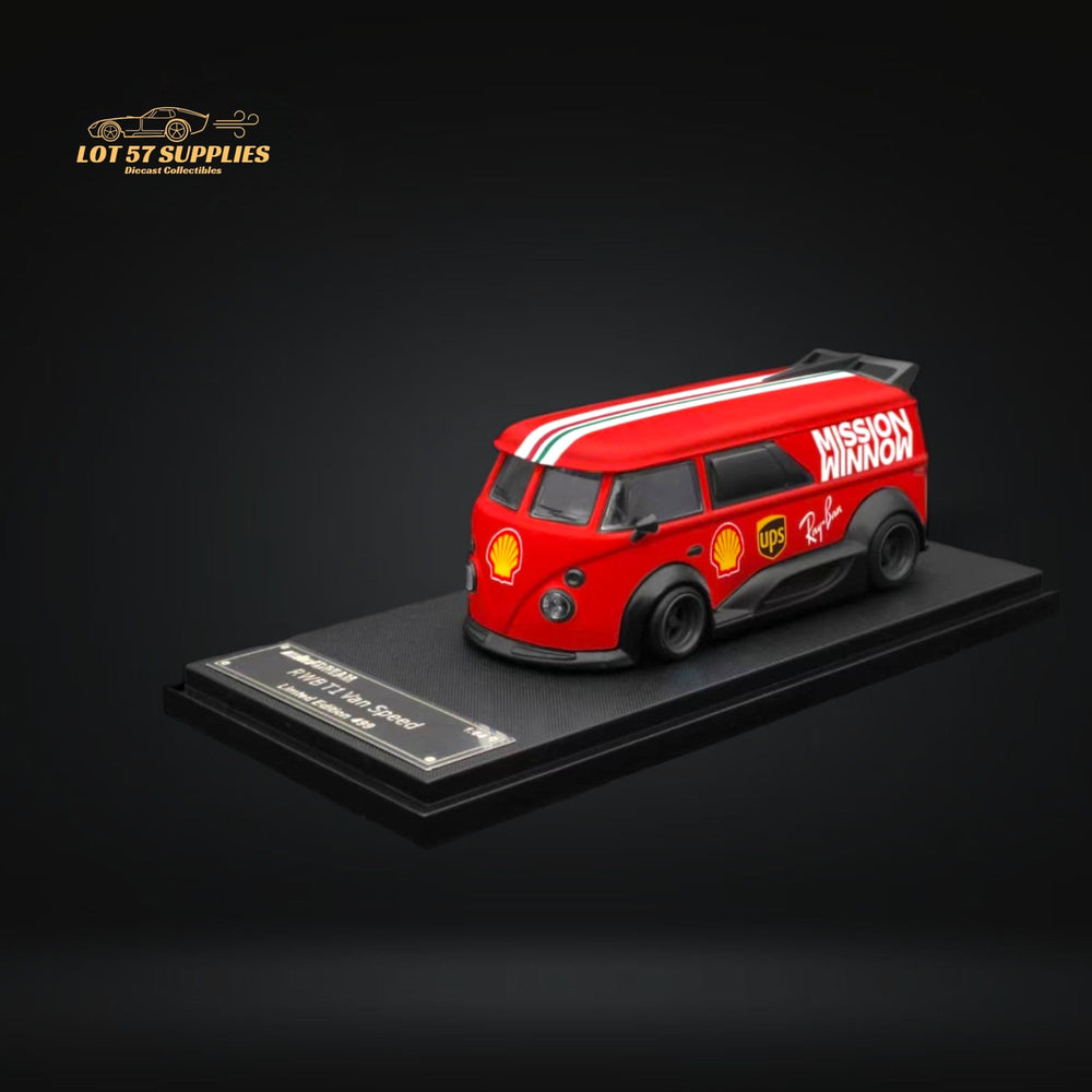 Mini Dream Volkswagen T1 RWB Van in Red WM Livery 1:64 (ONLINE ORDER ONLY)