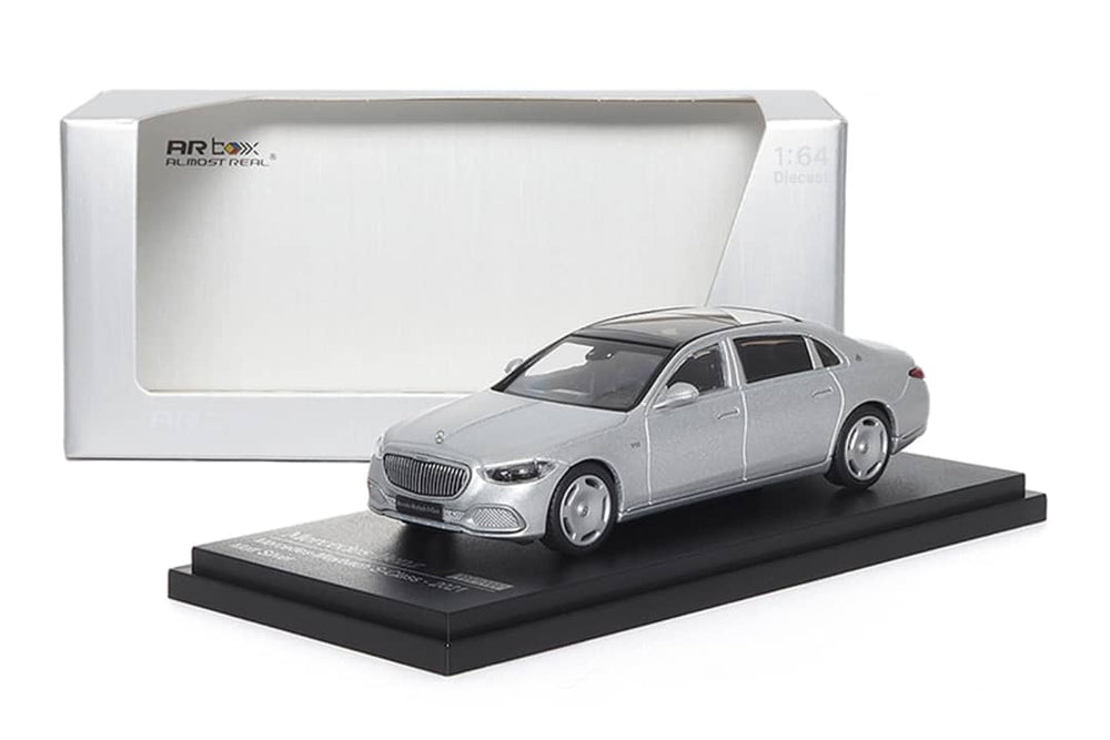 AR BOX 2021 Mercedes-Benz Maybach W223 Matte Silver Licensed Product 1:64 (ONLINE ORDER ONLY)