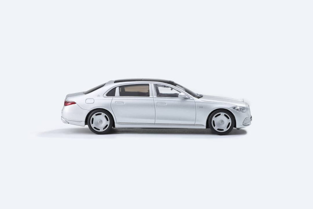AR BOX 2021 Mercedes-Benz Maybach W223 Matte Silver Licensed Product 1:64 (ONLINE ORDER ONLY)