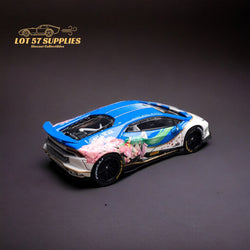 King Model Lamborghini Huracan LP610 LB 1.0 Hatsune Blue 1:64 (ONLINE ORDER ONLY)
