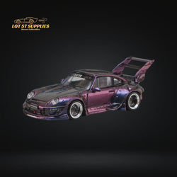 Street Weapon Porsche RWB 993 Chameleon Purple High Wing 1:64 (ONLINE ORDER ONLY)