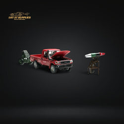 HobbyFans Toyota Land Cruiser 70 Series Red With Armor & Armor Launcher 1:64 (ONLINE ORDER ONLY)
