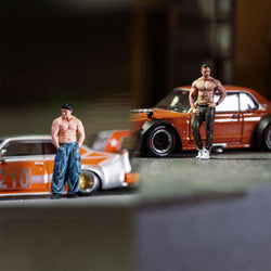 EHC Model Figure Set Muscle Man Duo 1:64 Resin (ONLINE ORDER ONLY)