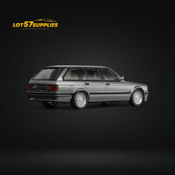 Mortal BMW E30 Touring Wagon in Silver Grey w/ Openable Hood 1:64 (ONLINE ORDER ONLY)