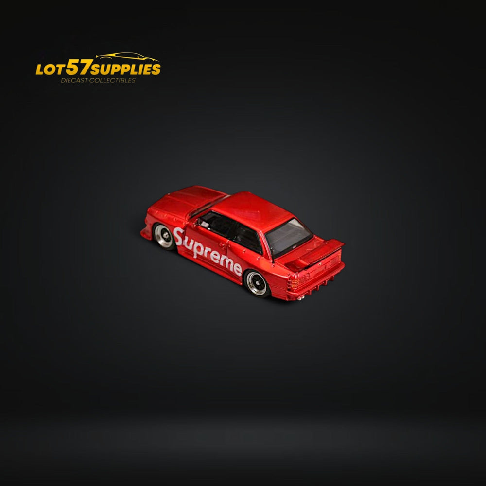Street Weapon BMW E30 in SUP Red Livery 1:64 (ONLINE ORDER ONLY)