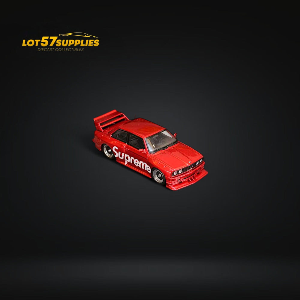 Street Weapon BMW E30 in SUP Red Livery 1:64 (ONLINE ORDER ONLY)