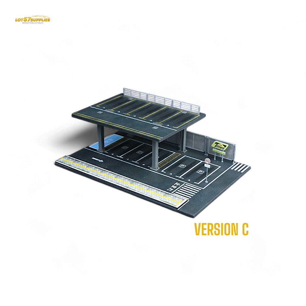 MoreArt STEEL STRUCTURE PLATFORM PARKING SCENE Version C 1:64 MO923003 (ONLINE ORDER ONLY)