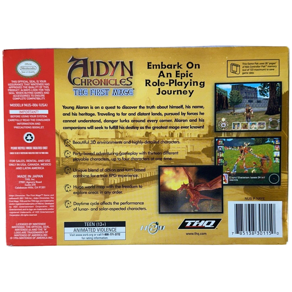 Aidyn Chronicles - Nintendo 64 (Online Order Only)