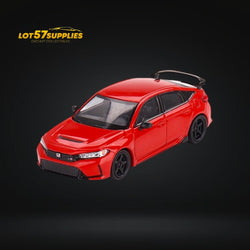 Mini-GT Honda Civic Type R Rallye Red 2023 W/ Advan GT Wheel #546 1:64 MGT00546 (ONLINE ORDER ONLY)