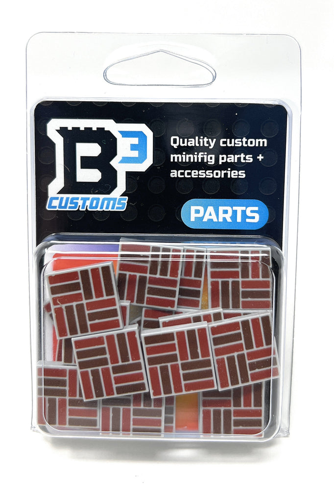 Brick (Mason) Flooring (Pack of 20) - B3 Customs Printed 2x2 Tiles (Online Order Only)