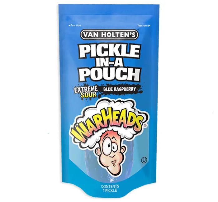 Van Holten’s Pickle in-a Pouch Warheads Blue Raspberry (ONLINE ORDER ONLY)