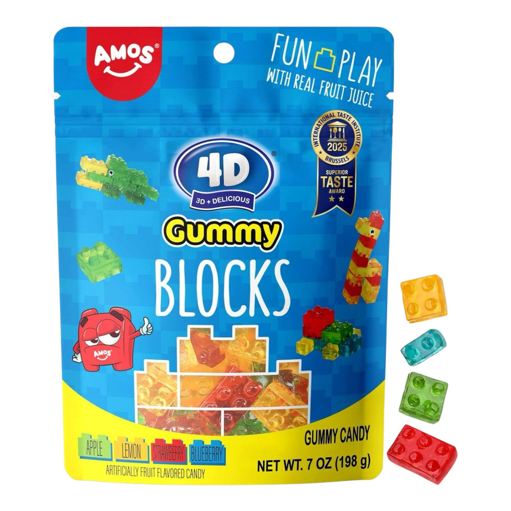 AMOS 4D Gummy Blocks (7oz) (ONLINE ORDER ONLY)