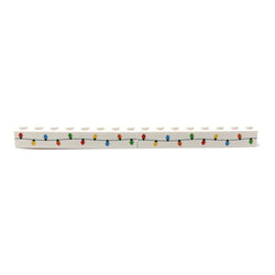 Christmas Lights Custom Printed on 1x8 Brick - B3 Customs made using LEGO part (Online Order Only)