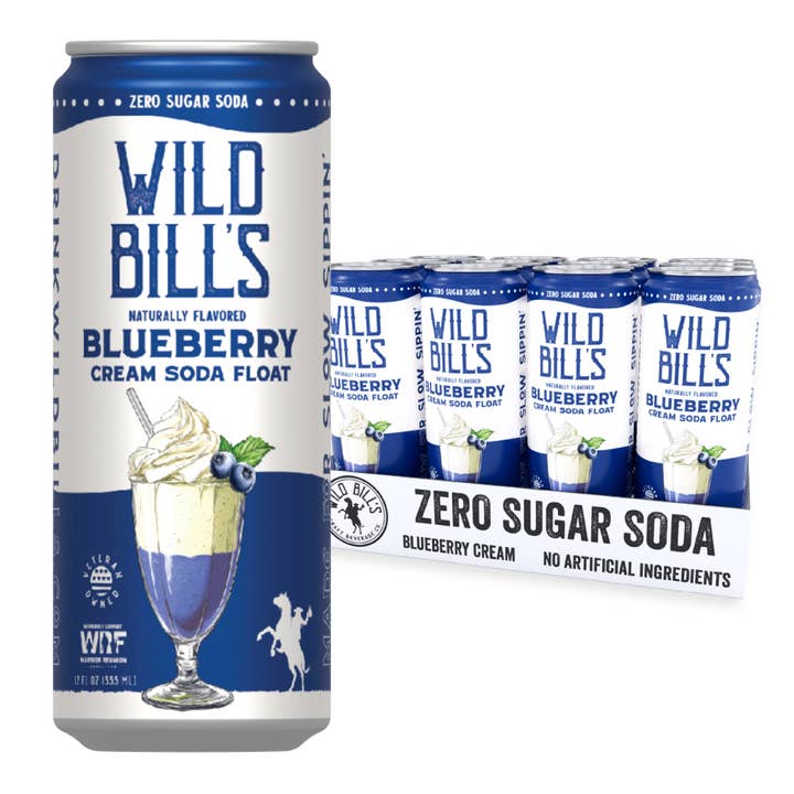 Wild Bill’s Zero Sugar Blueberry Craft Soda (12oz) (ONLINE ORDER ONLY)