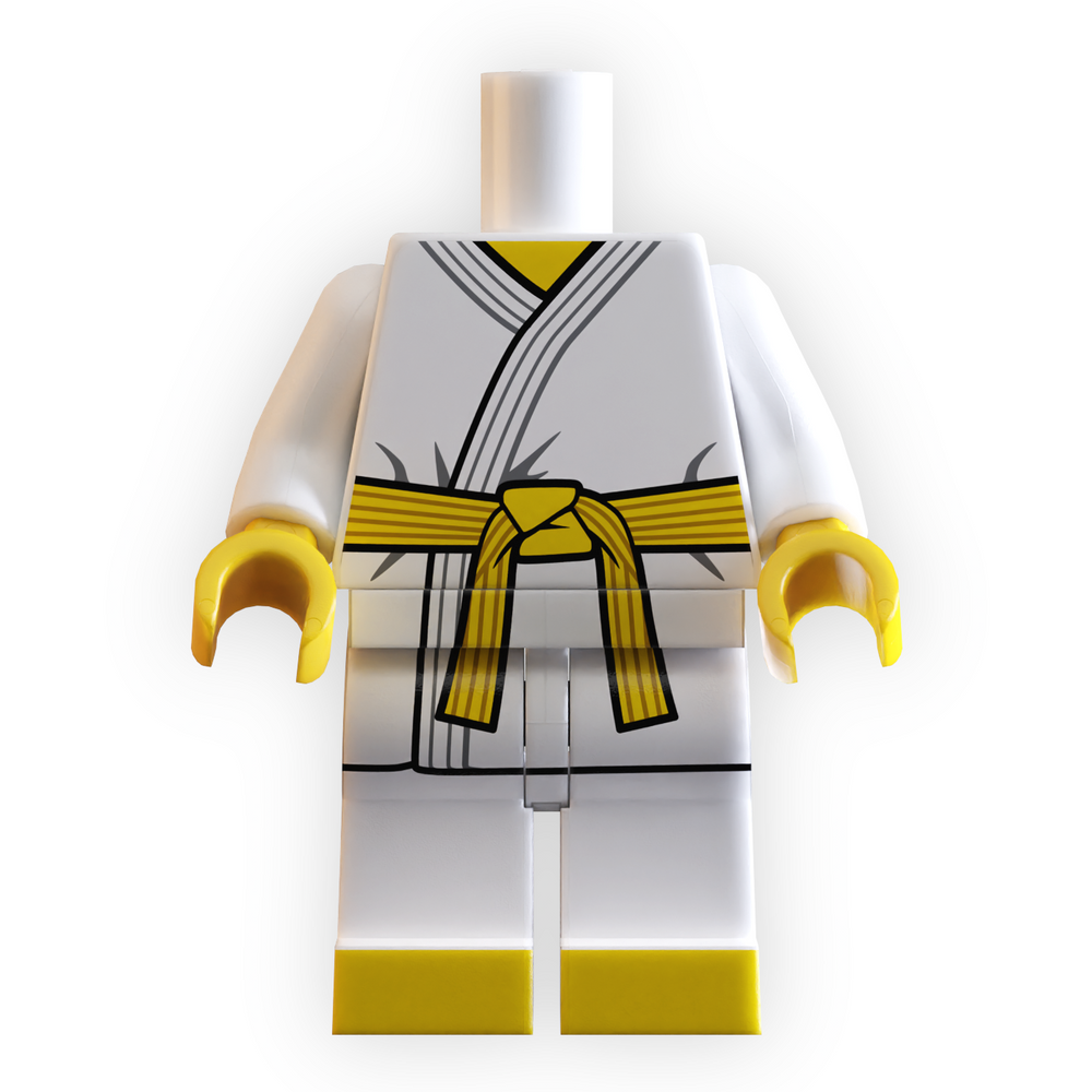 Yellow Belt Karate Minifig Body (ONLINE ORDER ONLY)