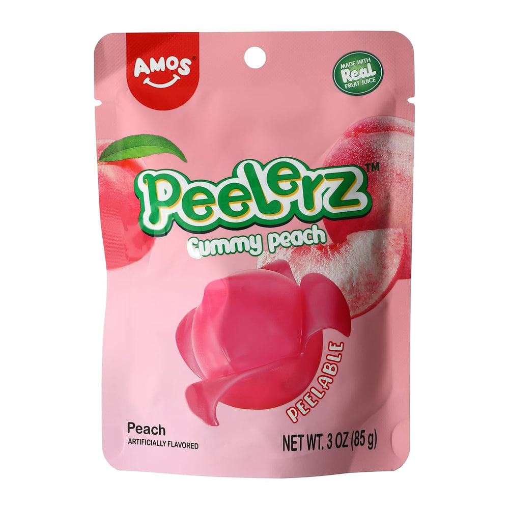 Amos Peelerz - Gummy Peach (3oz) (ONLINE ORDER ONLY)