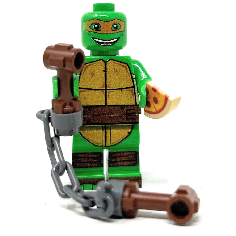 Mikey Orange Fighter Turtle - Custom Minifig made using LEGO parts (Online Order Only)