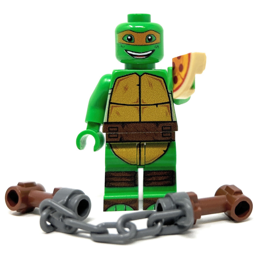 Mikey Orange Fighter Turtle - Custom Minifig made using LEGO parts (Online Order Only)