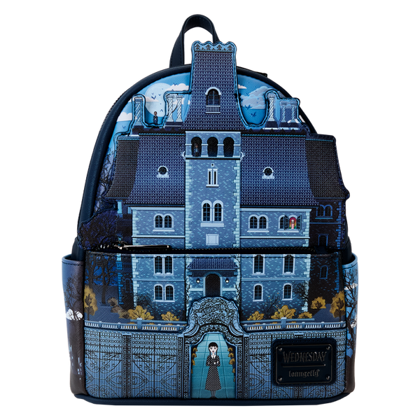 Loungefly Wednesday Nevermore Academy Castle Glow Mini Backpack