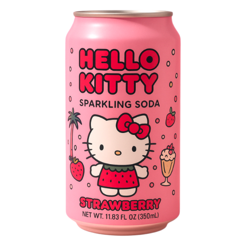 Hello Kitty Sparkling Soda - Strawberry (350mL) (Japan) (ONLINE ORDER ONLY)