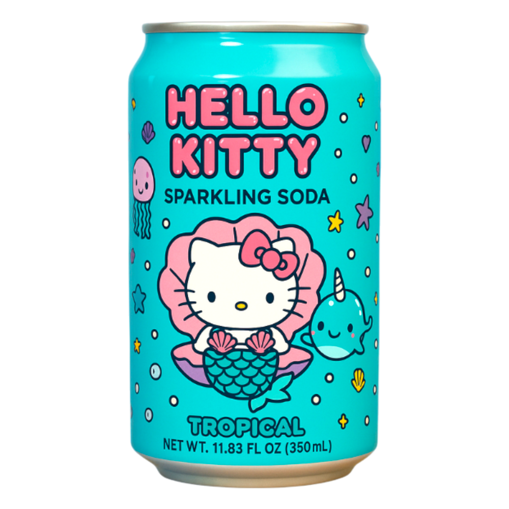Hello Kitty Sparkling Soda - Tropical (350mL) (Japan) (ONLINE ORDER ONLY)