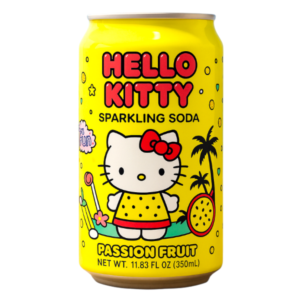 Hello Kitty Sparkling Soda - Passionfruit (350mL) (Japan) (ONLINE ORDER ONLY)