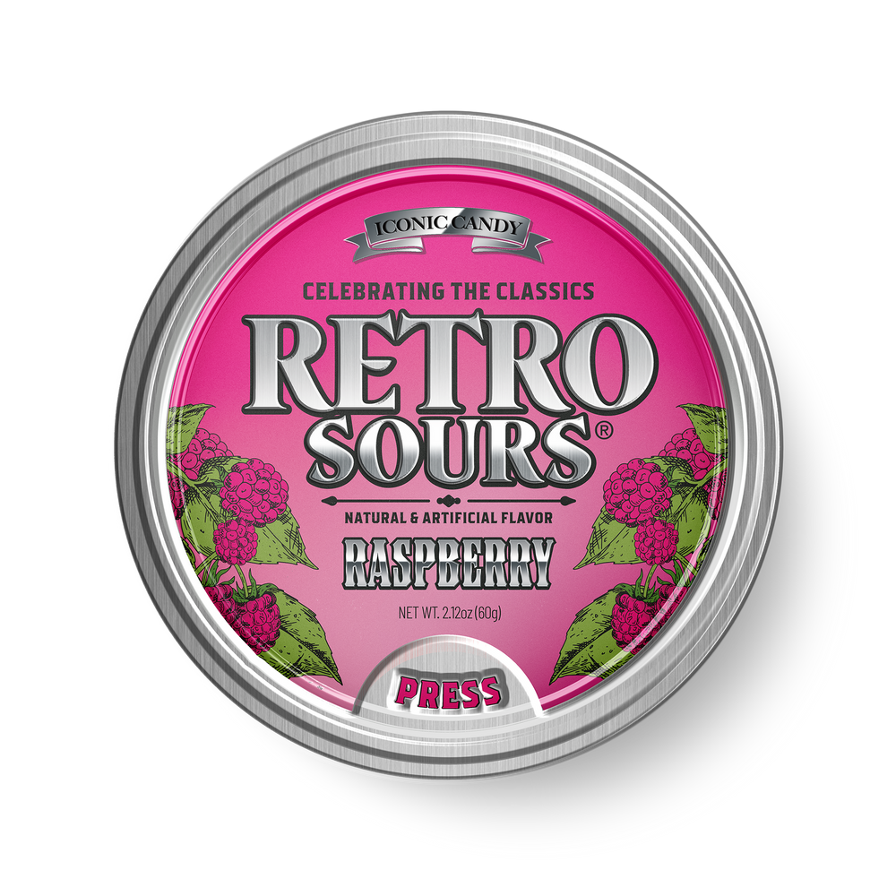 Retro Sours Raspberry (60g) (ONLINE ORDER ONLY)