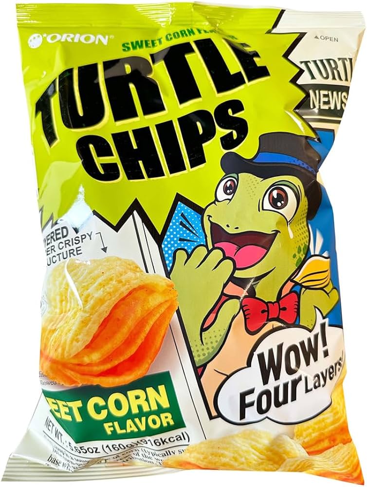 Orion Turtle Chips Sweet Corn (160g) (Korea) (ONLINE ORDER ONLY)