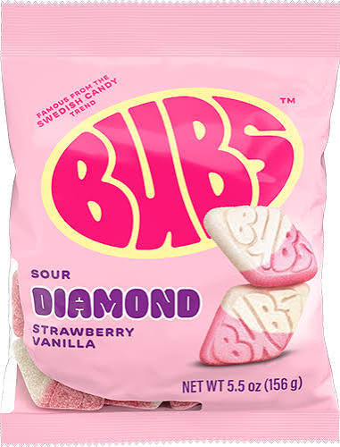 Bubs Sour Diamond Strawberry Vanilla (156g) (ONLINE ORDER ONLY)