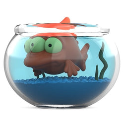 Kidrobot x The Simpsons Blinky in Fish Bowl 5 1/2-Inch Vinyl Art Figure