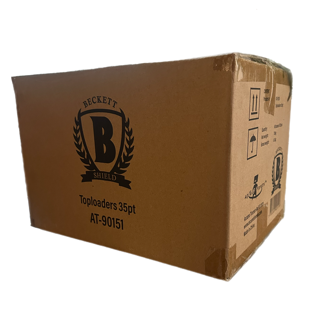 Beckett Shield Supplies - Toploaders Case (1,000 Top Loaders) (Online Order Only)