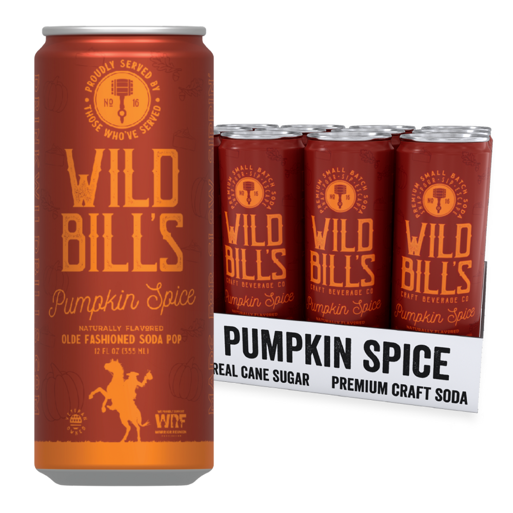 Wild Bill’s Pumpkin Spice Soda (12 fl oz) (ONLINE ORDER ONLY)