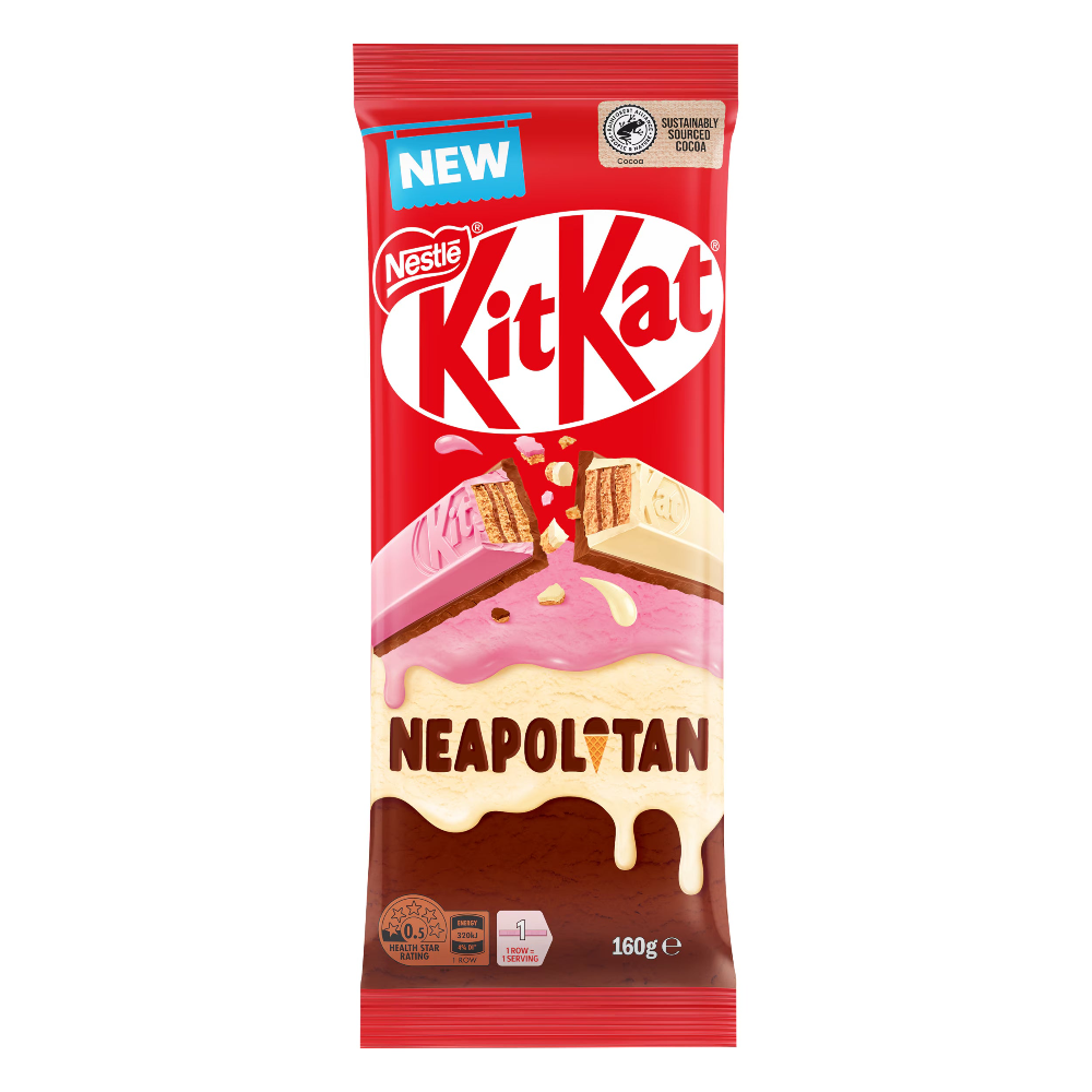 KitKat Neapolitan Block (160g) (Australia) (ONLINE ORDER ONLY)