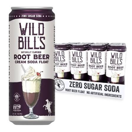 Wild Bill’s Zero Sugar Root Beer Cream Soda Float (12oz) (ONLINE ORDER ONLY)