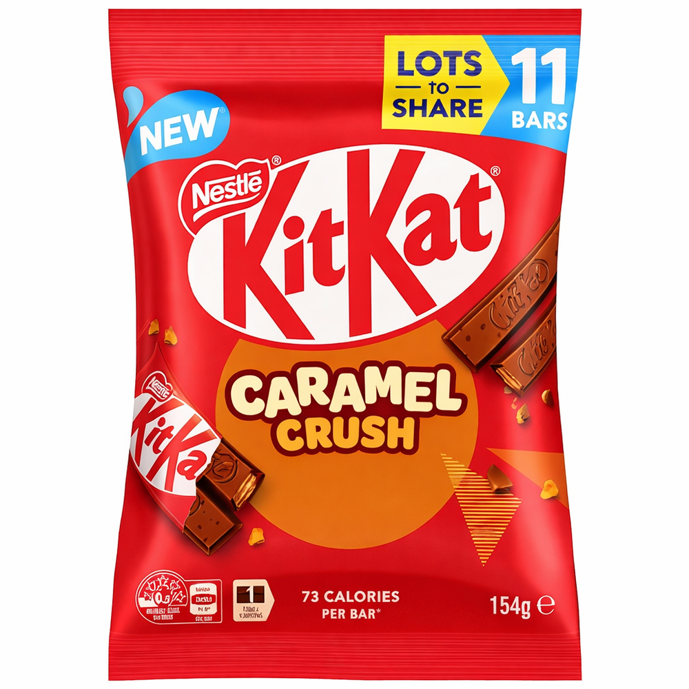 Kit Kat Caramel Crush Share Bag (154g) (Australia) (ONLINE ORDER ONLY)