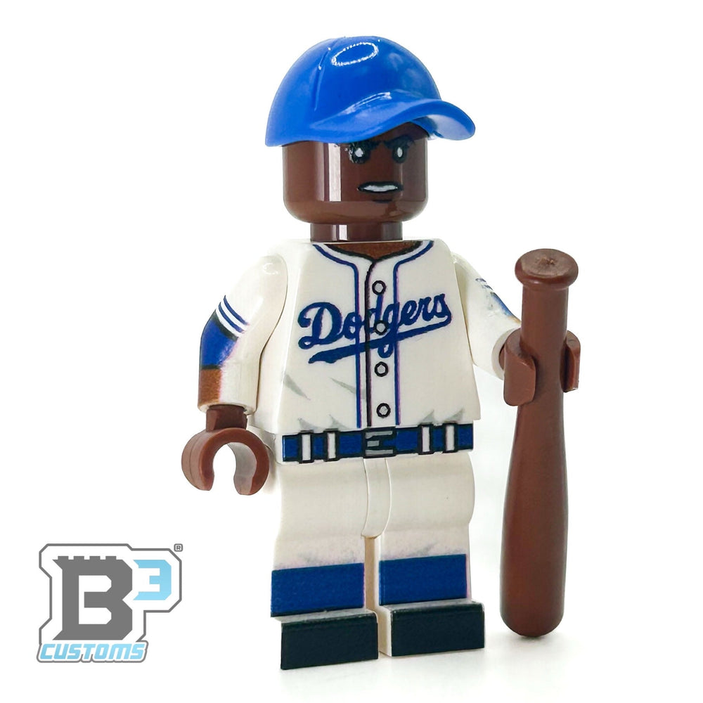 #42 Robinson Brookyln Baseball Player Minifig - B3 Customs (Online Order Only)