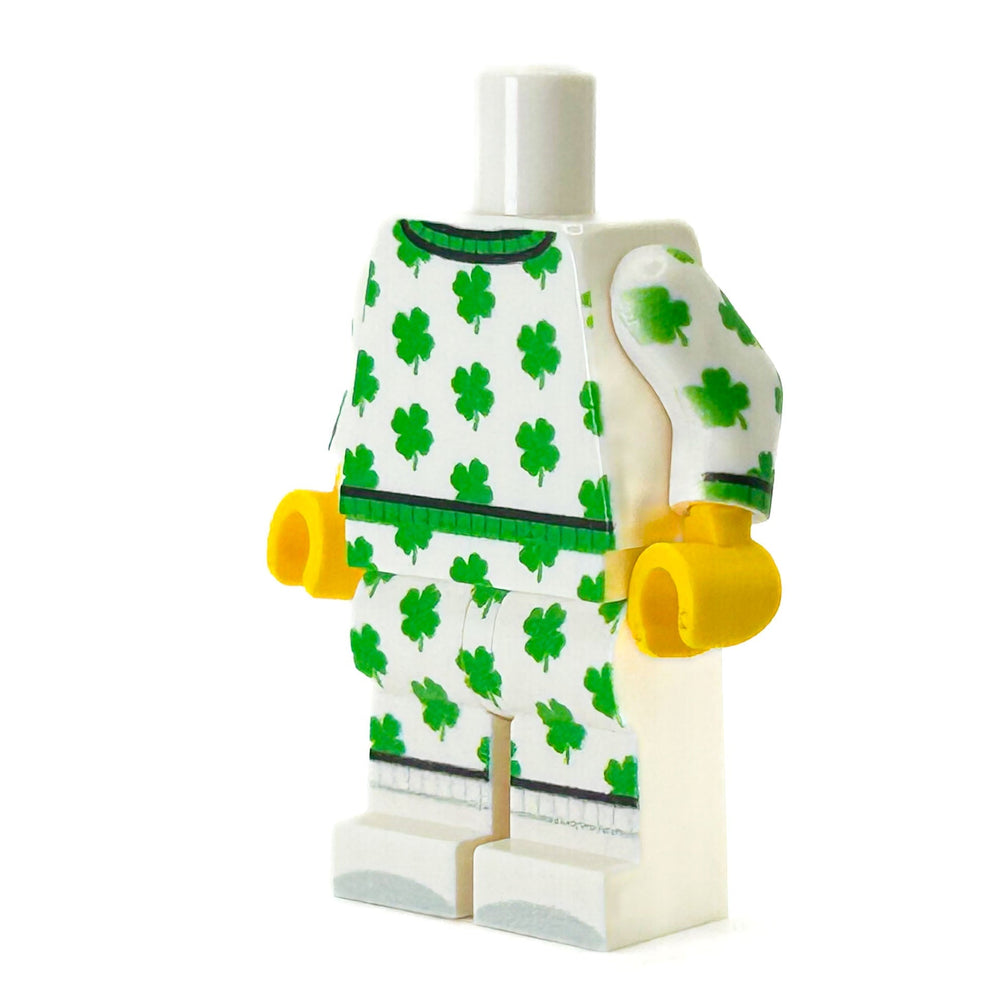 St. Patrick's Day PJs Minifig Body - B3 Customs (Online Order Only)