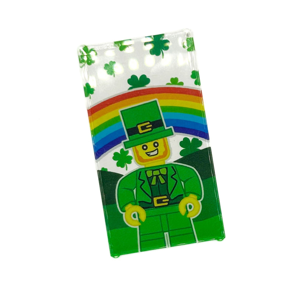 Leprechaun St. Patrick's Day 4x6 Glass Window  - B3 Customs (Online Order Only)