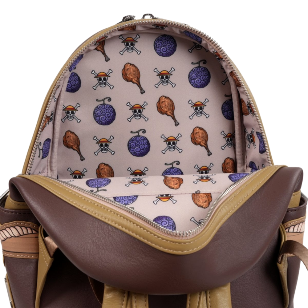 Loungefly x One Piece Wanted Dead or Alive Monkey D. Luffy Mini-Backpack - Entertainment Earth Exclusive