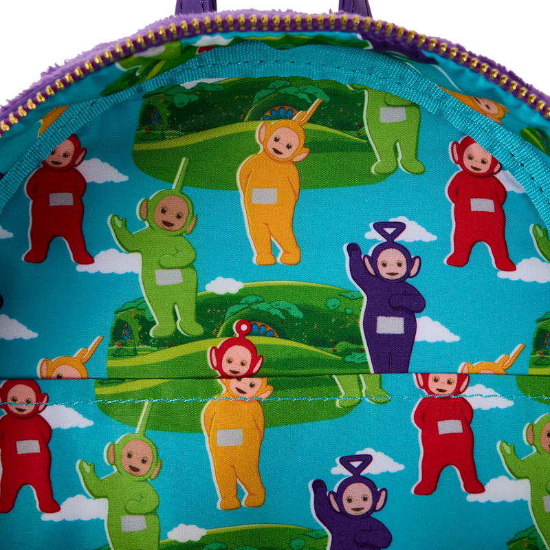 Loungefly x Teletubbies Tinky-Winky Plush Cosplay Light Up Mini Backpack