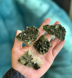 Forest Epidote Specimens from Turkey, Epidote and Quartz, Epidote Clusters (ONLINE ORDER ONLY)