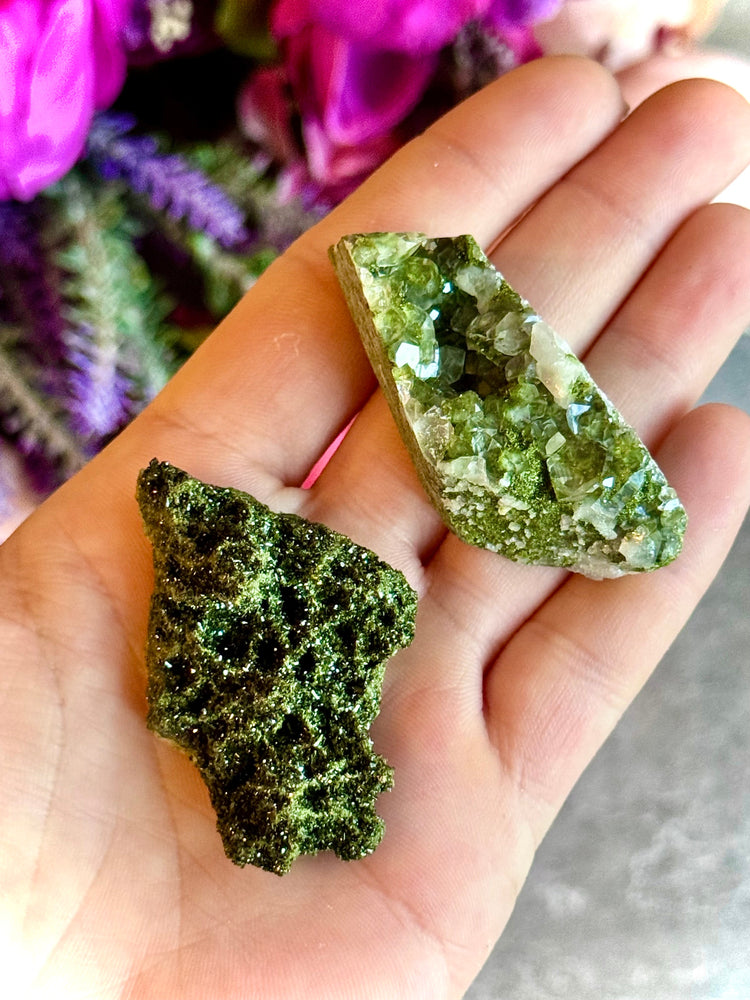 Forest Epidote Specimens from Turkey, Epidote and Quartz, Epidote Clusters (ONLINE ORDER ONLY)