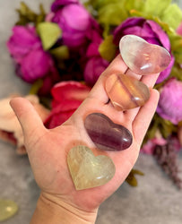 CANDY Fluorite Hearts, Ethically sourced Crystal Hearts (ONLINE ORDER ONLY)