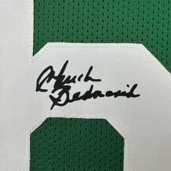 Facsimile Autographed Chuck Bednarik Philadelphia Kelly Green Reprint Laser Auto Football Jersey Size Men's XL (ONLINE ORDER ONLY)